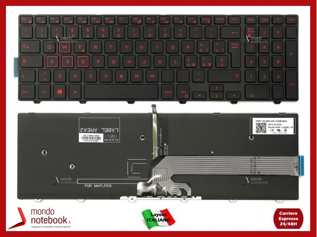 Tastiera Notebook DELL Inspiron Gaming 15-7559 Retroilluminata Italiana