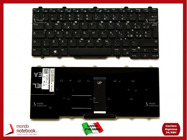 Tastiera Notebook DELL Latitude 3340 3350 E5450 E5470 E7450 E7470 (NERA) Versione 1