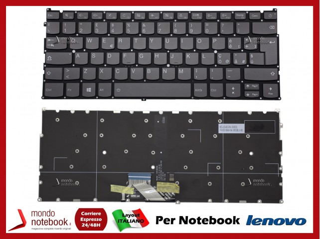 Tastiera Notebook Lenovo Ideapad 720S-13IKB 720S-13ARR Retroilluminata (Italiana)