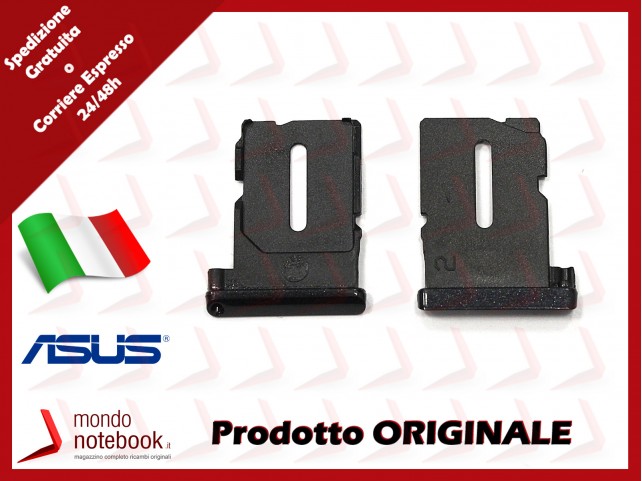 Carrello SIM Tray ASUS FonePad 7 ME372CG (Nero Lucido)