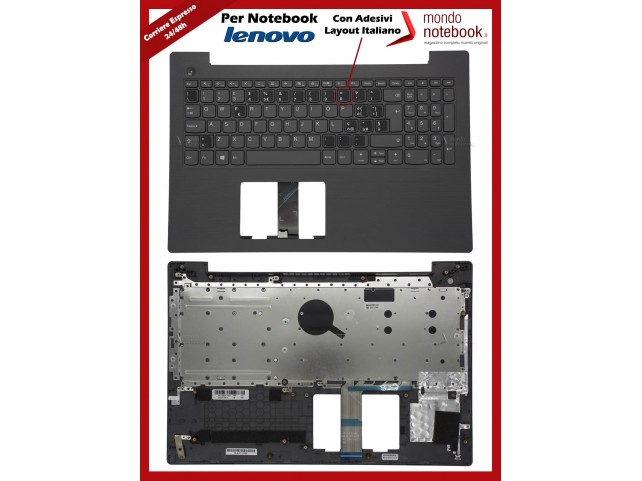 Tastiera con Top Case LENOVO V130-15IKB Con Adesivi Layout ITALIANO