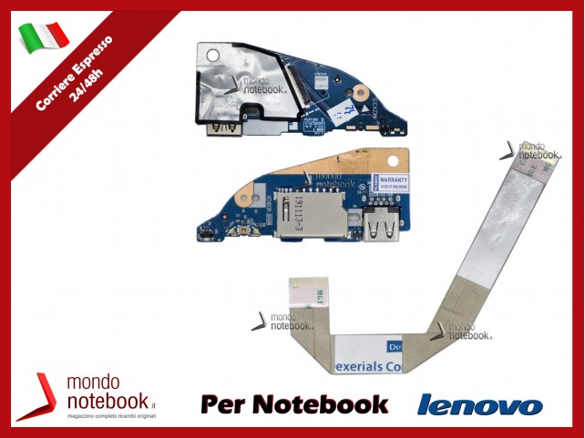 Board USB Card reader I/O LENOVO Yoga 530-14ARR Flex 6-14ARR