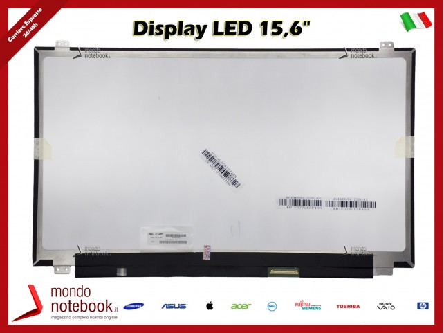 Display LED 15,6" 4K (BRACKET SUP E INF) EDP 40 Pin DX (Opaco)