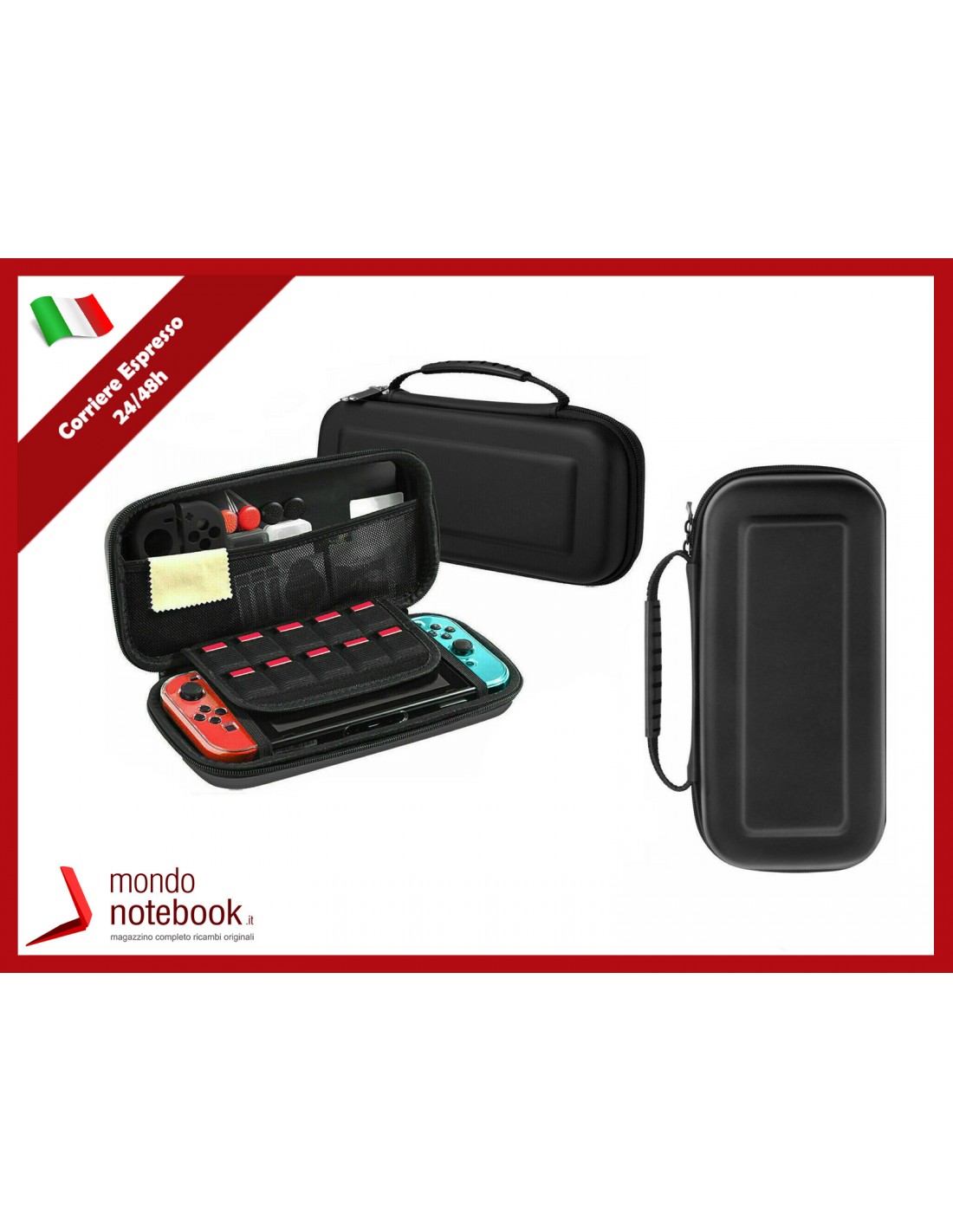 BORSA CUSTODIA CASE COVER RIGIDA ANTIURTO PER NINTENDO SWITCH