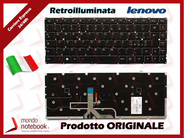 Tastiera Notebook Lenovo Yoga 2 Pro 13" (NERA) (RETROILLUMINATA)