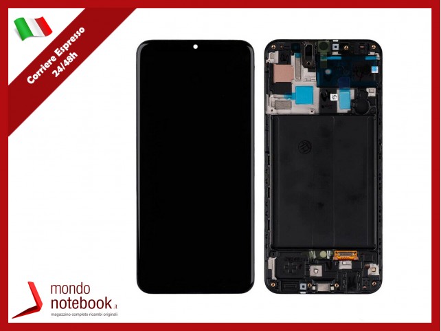 DISPLAY LCD OLED Compatibile SAMSUNG GALAXY A50 SM A505F TOUCH SCHERMO VETRO