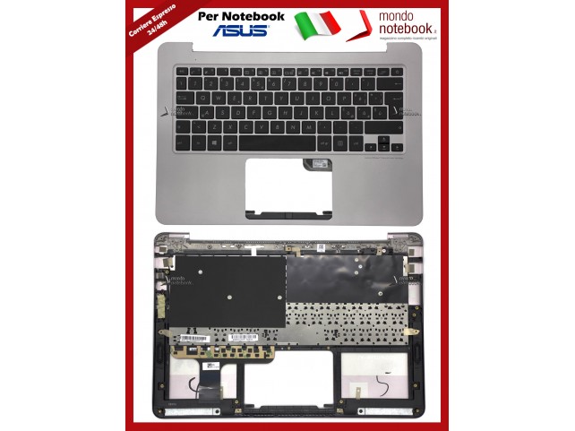 Tastiera con Top Case ASUS ZenBook UX305F UX305FA (SILVER) Italiana
