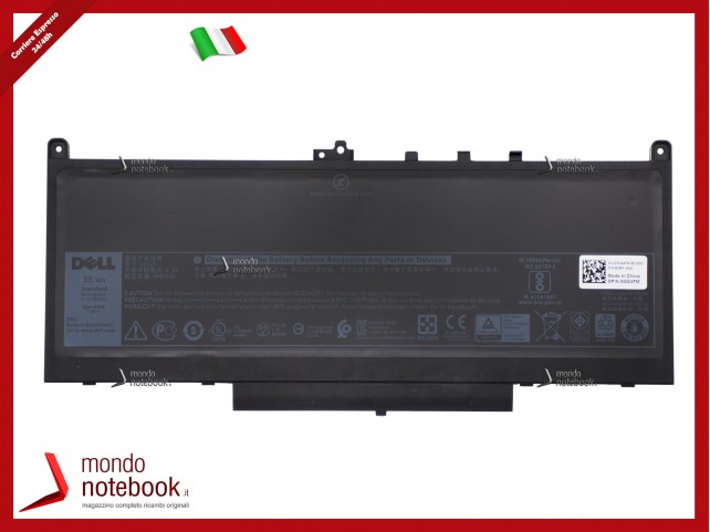 Batteria Originale DELL Latitude E7270, E7470 - 7,6 V 7080 mAh 55 Wh