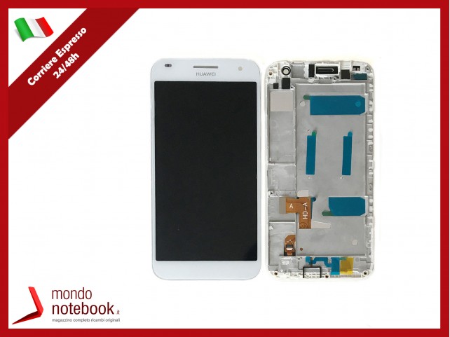 Display LCD con Touch Screen Compatibile Huawei Ascend G7 G7-L01 G7-L03 (Bianco)