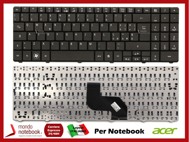 Tastiera Notebook ACER Aspire 5516 5517 5241 5332 5532 5541 5541G 5732Z (NERA)