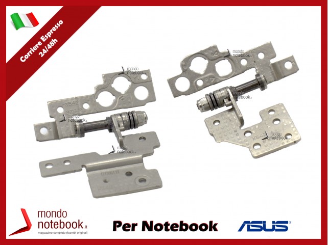 Cerniere Hinges ASUS X580 X580U A580 A580U V587 V587V (Coppia) Versione 2