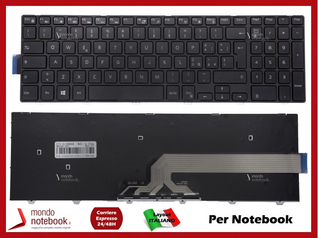 Tastiera Notebook DELL Inspiron 15 3000, 15-5000, 17 5000 series Italiana