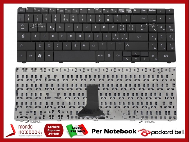 Tastiera Notebook PACKARD BELL Easynote ML61 ML65 TN65 TN36 SL35 SL65 - Italiana