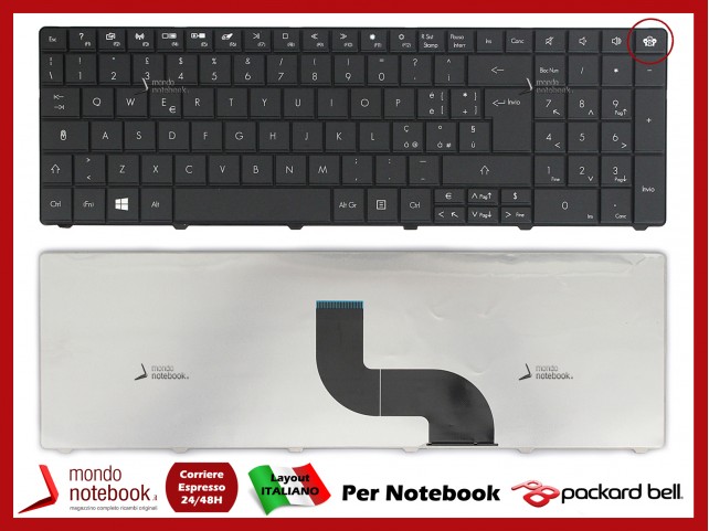 Tastiera Notebook PACKARD BELL EasyNote TK11 TE11HC TE11BZ (NERA)