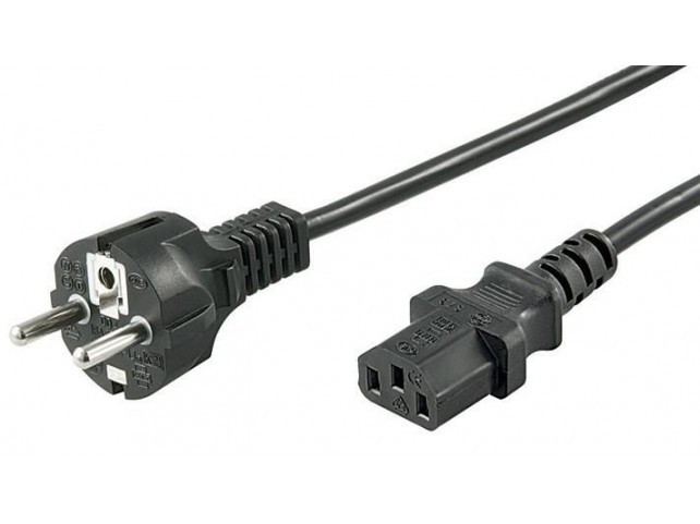 MicroConnect Cavo di Alimentazione 1,8M EUR CEE 7/7 SCHUKO-IEC 320 C13 Alimentatore PC, Monitor, Computer, TV, Stampante