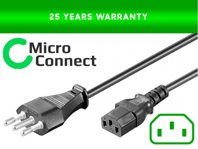 MicroConnect Cavo di Alimentazione 1,8M EUR CEE 7/7 Spina Italiana