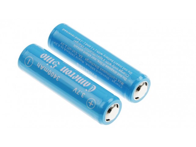 Batteria 18650 3.7V 3400mAh 12,58Wh (2pz)