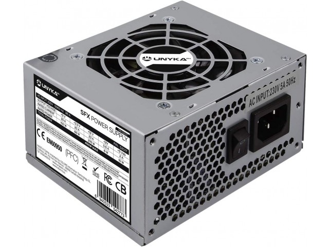 ALIMENTATORE MINI UNYKACH 450W SFX VENTOLA 8CM - ADATTATORE 20+4 ATX