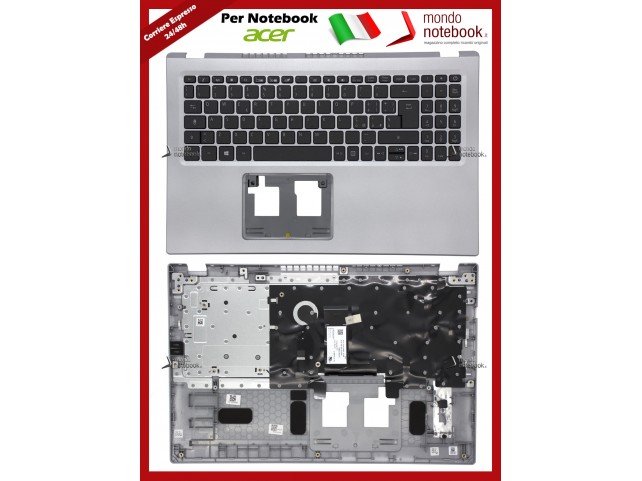 Tastiera con Top Case ACER Aspire A515-56 A115-32 A315-35 A315-58 (Silver)