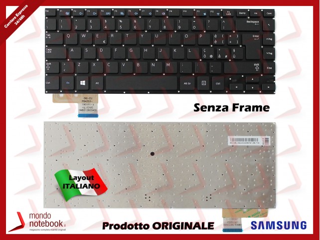 Tastiera Notebook SAMSUNG NP530U4B NP530U4C NP535U4C (SENZA FRAME)