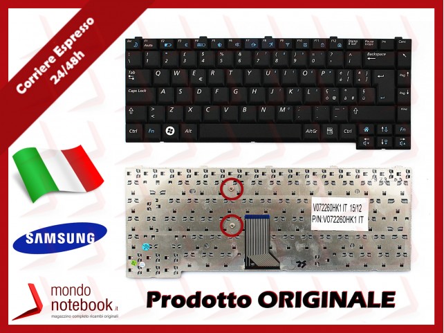 Tastiera Notebook SAMSUNG R60 R70 R510 R560 P510 P560 (NERA)