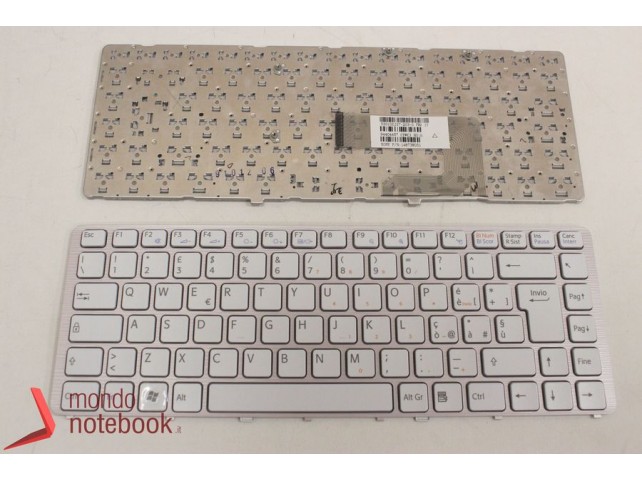 Tastiera Notebook Sony VGN-NW SERIES (BIANCA) CON FRAME SILVER Italiana