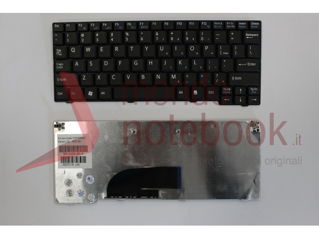 Tastiera Notebook Sony VPC-M12 VPC-M13 (NERA) con ADESIVI LAYOUT ITA