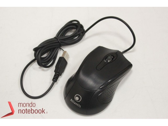 MOUSE ATLANTIS USB 2.0 Ottico 3 Tasti Con Scroll (Nero)