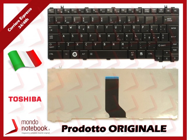 Tastiera Notebook TOSHIBA Satellite A605 M800 T130 T135 U405 U500 U505 (NERA) ITALIANA