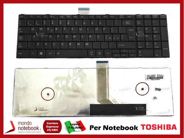 Tastiera Notebook TOSHIBA Satellite C50 C50-A C50D C50D-A C50DT-A C55 C55D C55-A (NERA)