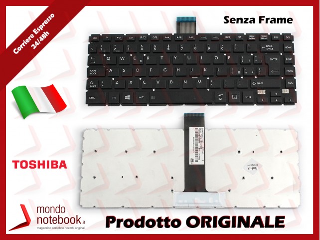 Tastiera Notebook TOSHIBA Satellite L40-B L40D-B L40DT-B L40T-B (SENZA FRAME) (NERA)