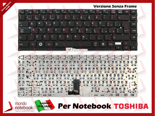Tastiera Notebook TOSHIBA Satellite Portege R630 R700 R730 R830 R835 R930 (Senza Frame)