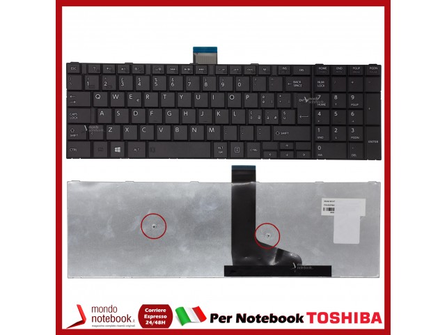 Tastiera Notebook TOSHIBA Satellite L50-A S50 S70 C70 L70 M50 U50 (NERA) (Con Frame)
