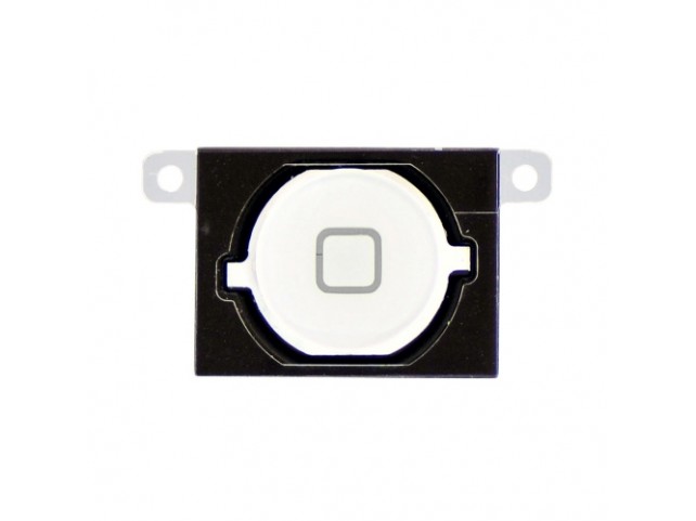 Tasto Home + Guarnizione iPhone 4S Home Button with Spacer (BIANCO)
