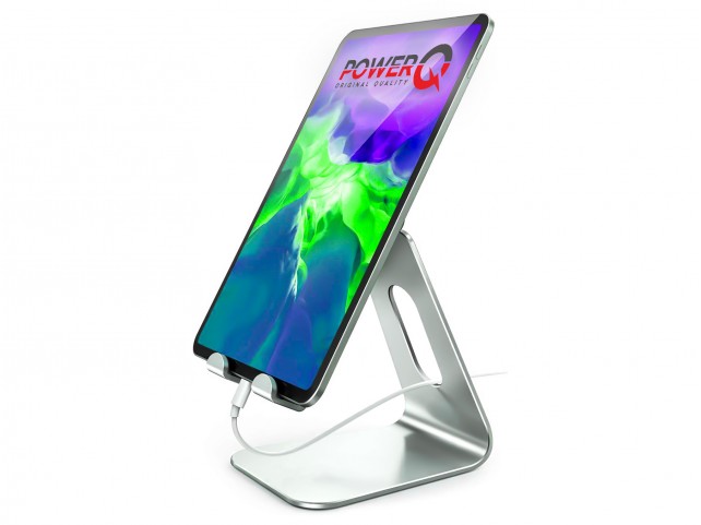Supporto Regolabile Universale per Smartphone Tablet fino a 13" Dock Alluminio da Tavolo