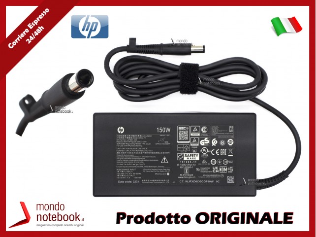 Alimentatore Originale HP 150W 19,5V 7,7A (7,4mm x 5mm) Pavilion AIO 27-XA0037nl