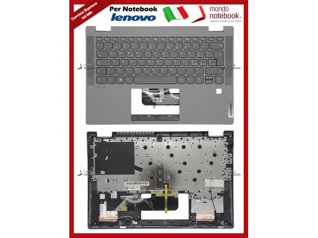 Tastiera con Top Case LENOVO Flex 5-14IIL05 5-14ARE05 5-14ITL05 (Versione 1) Silver