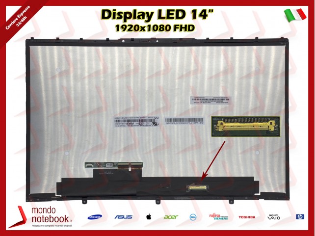 Display Completo di Touchscreen per Lenovo Yoga 7-14ITL5 -14" FHD - 5D10S39670