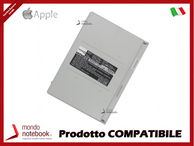 Batteria PowerQ per Apple MacBook Pro 17" A1151 6600 mAh 10.8V P/N A1189 Silver