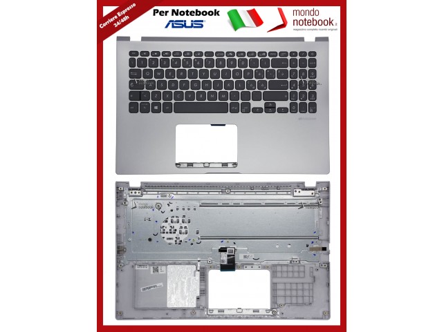 Tastiera con Top Case ASUS X509JA X509JB X509JP (Grey) Layout Italiano