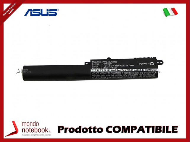 Batteria PowerQ per Asus A540BA 2200 mAh 11.25V P/N 0B110-00390000 Nero