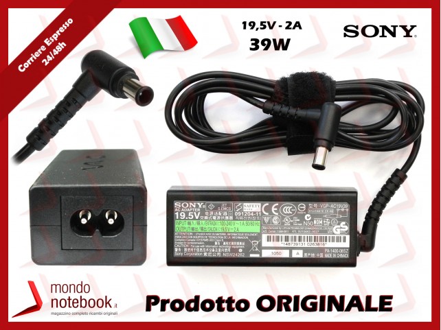 Alimentatore Originale SONY 39W 19,5V 2A (6mm X 4,4mm) 2P