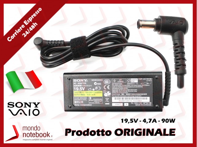 Alimentatore Originale SONY 90W 19,5V 4,7A (6mm X 4,4mm) 3P