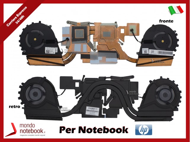 Dissipatore e Ventola Heatsink Fan CPU HP ZBook Studio G4