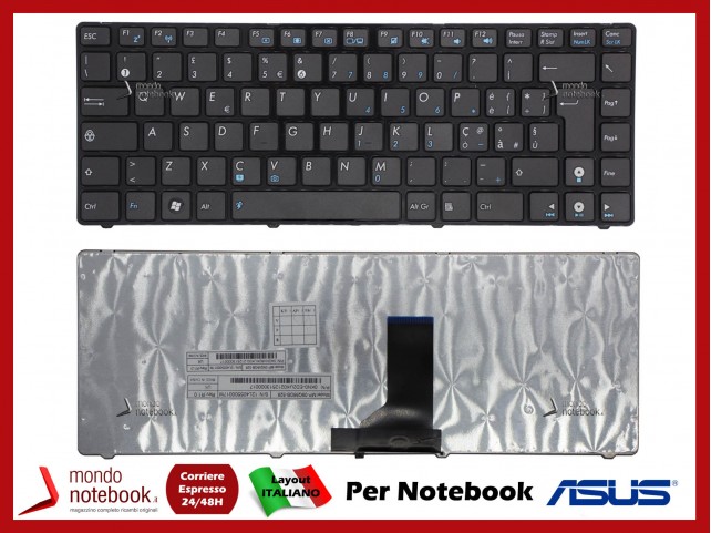 Tastiera Notebook ASUS U36JC U36SD U36SG U44SG (Con frame)