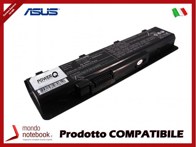 Batteria PowerQ per Asus D778 4400 mAh 11.1V P/N 07G016HY1875 Nero
