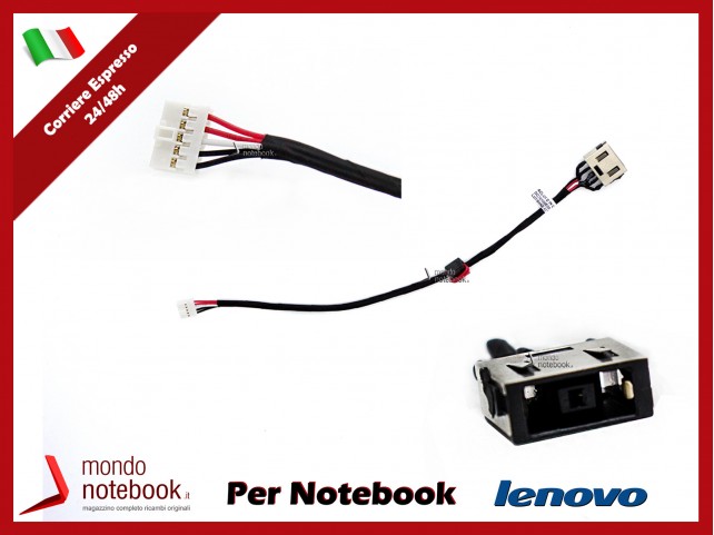 Connettore di Alimentazione DC Power Jack LENOVO PJ960 G50-80 G50-85 G50-70 (20 Cm)