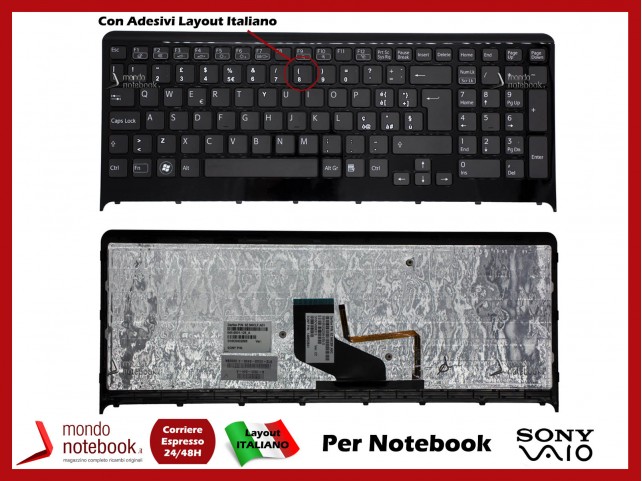 Tastiera Notebook Sony Vaio PCG-81312L PCG-81312M Con ADESIVI LAYOUT ITALIANO
