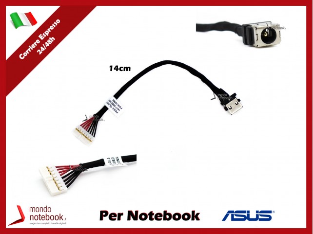 Connettore di Alimentazione DC Power Jack ASUS ROG GL553VD GL553VE GL553VW (14 Cm) 8 Pin