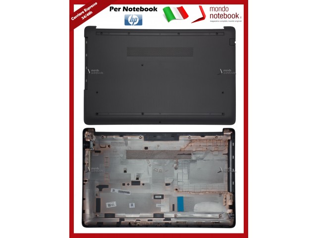 Bottom Case Scocca Cover Inferiore HP 250 255 256 G7 15-DA 15-DB 15-DR (Nera) No ODD